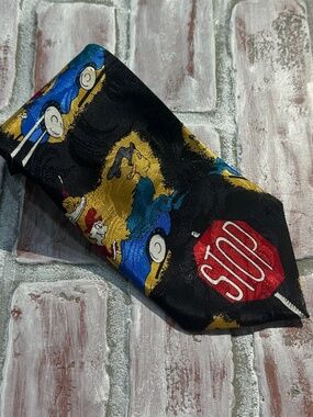 Vintage City One Green Eggs and Ham Dr. Seuss Made in Korea Tie Necktie